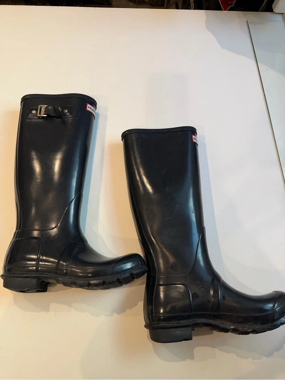 Hunter Women’s Navy Tall Rain Boots